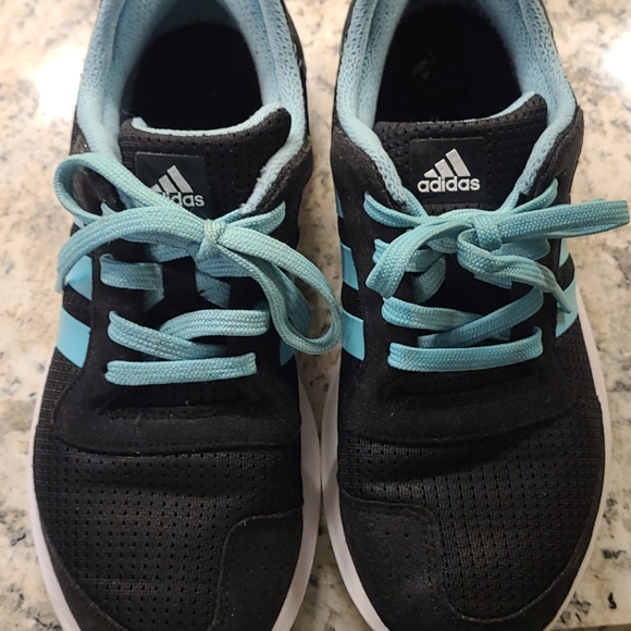 Teal & black adidas cloudfoam sneakers - Picture 8 of 11